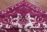Pink Persian Overdyed Hand Knotted Wool Rug - 9' 5" X 12' 6" - Golden Nile