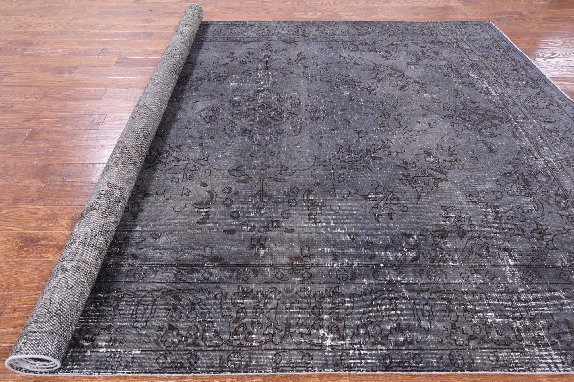 Persian Overdyed Handmade Wool Rug - 8' 3" X 10' 9" - Golden Nile