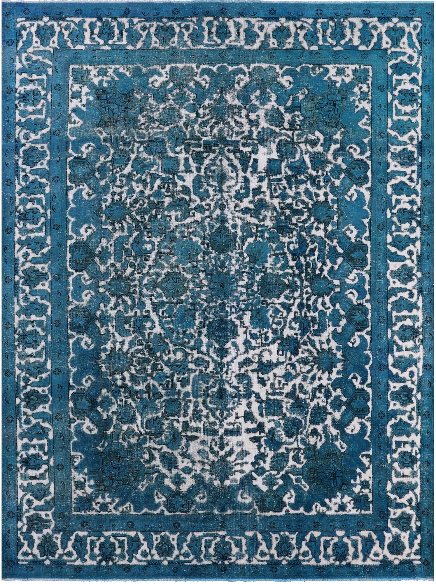 Persian Overdyed Hand Knotted Wool Rug - 9' 8" X 13' 0" - Golden Nile
