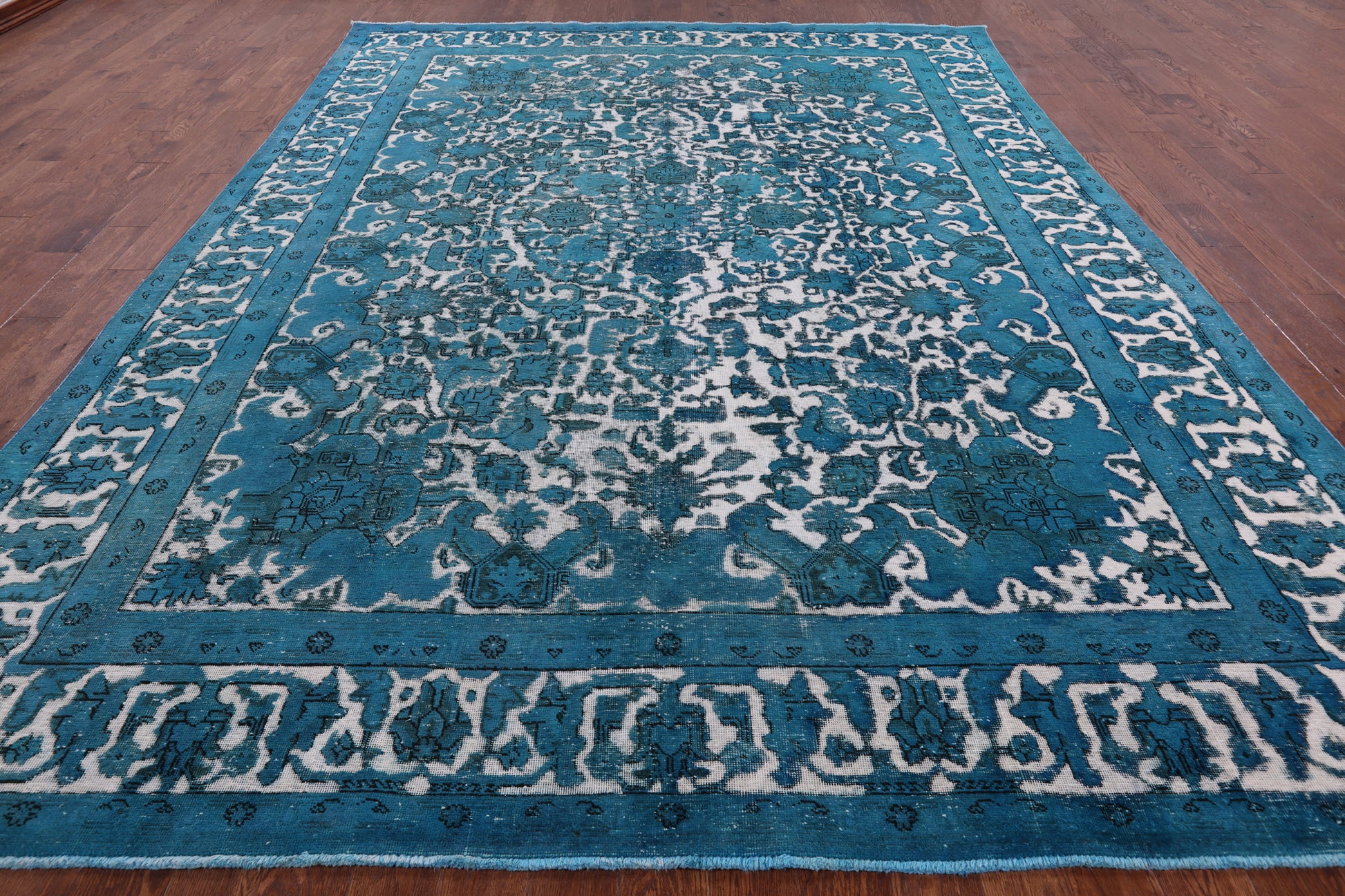 Persian Overdyed Hand Knotted Wool Rug - 9' 8" X 13' 0" - Golden Nile