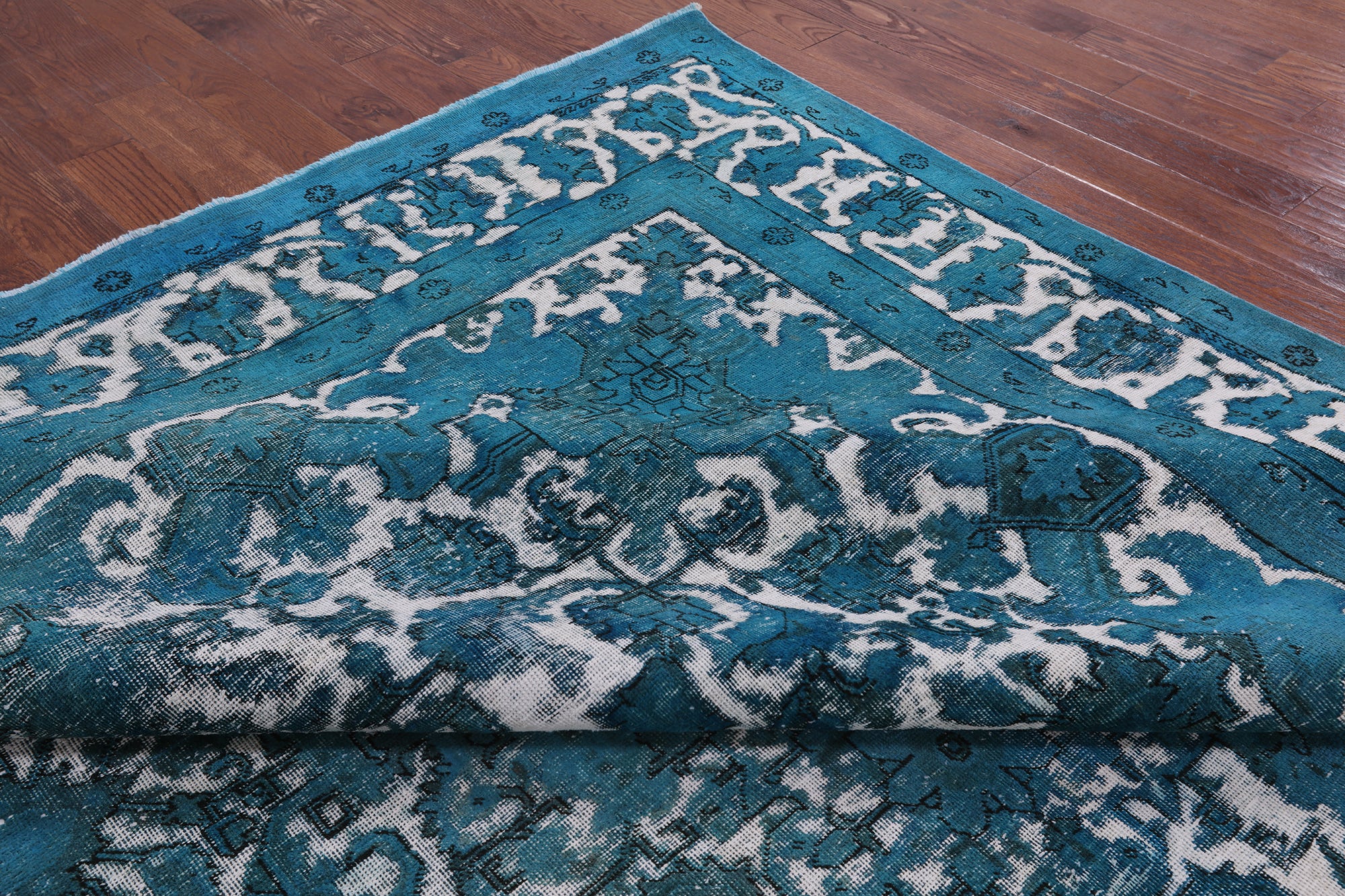 Persian Overdyed Hand Knotted Wool Rug - 9' 8" X 13' 0" - Golden Nile
