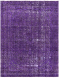 Purple Persian Overdyed Handmade Wool Rug - 8' 8" X 11' 4" - Golden Nile
