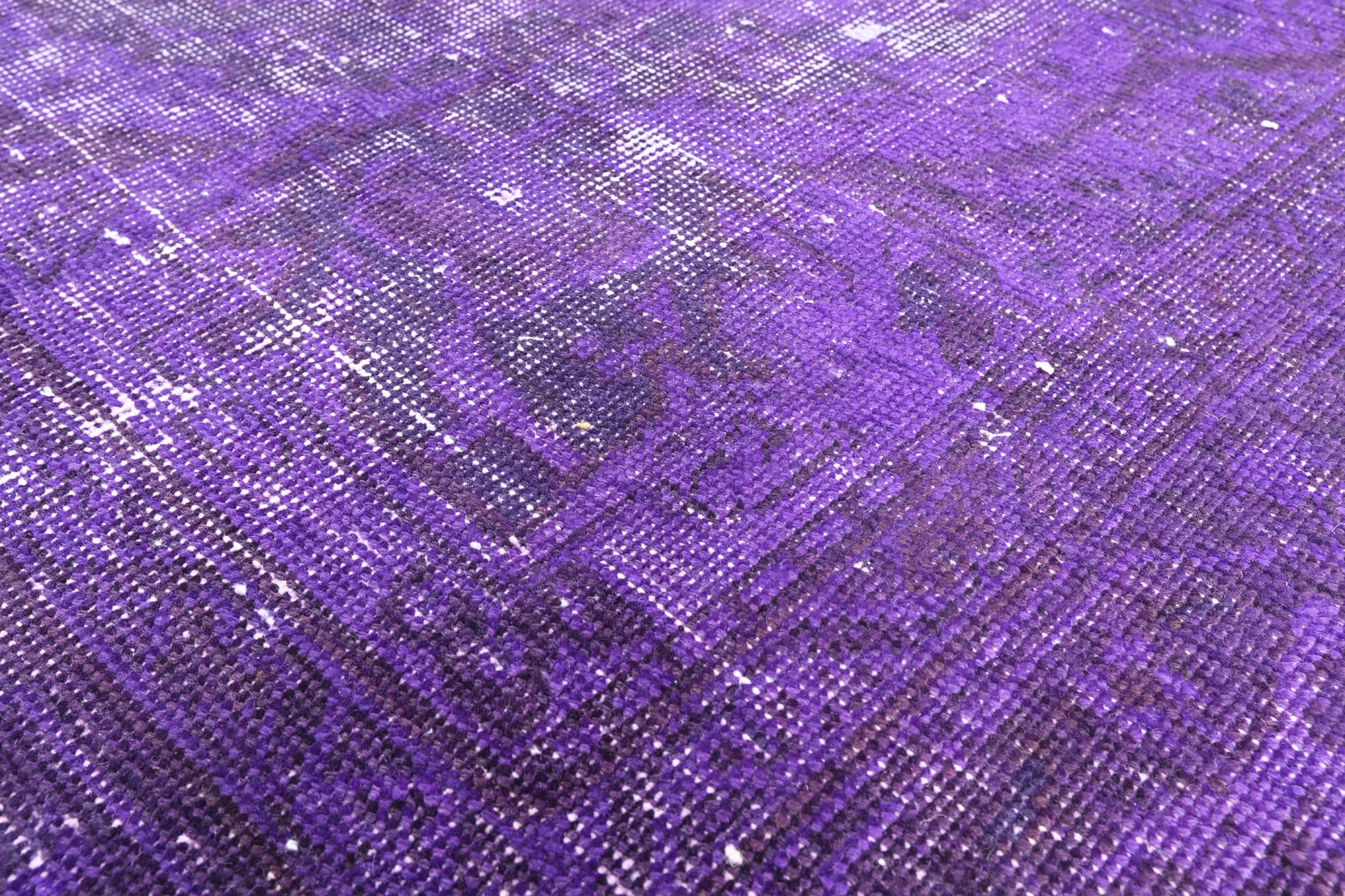 Purple Persian Overdyed Handmade Wool Rug - 8' 8" X 11' 4" - Golden Nile