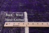 Purple Persian Overdyed Handmade Wool Rug - 8' 8" X 11' 4" - Golden Nile