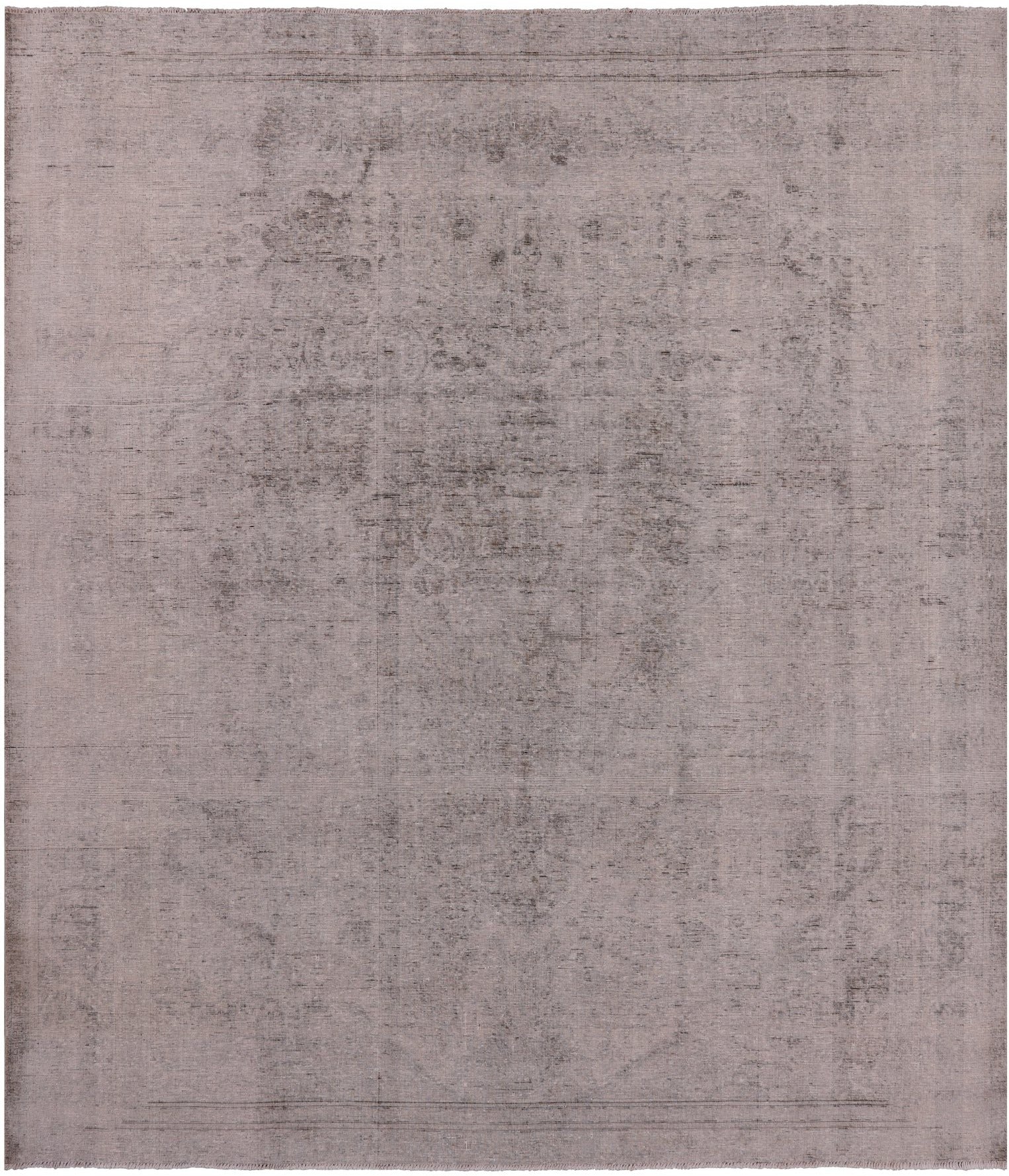 Ivory Persian Vintage White Wash Hand Knotted Wool Rug - 10' 1" X 11' 6" - Golden Nile