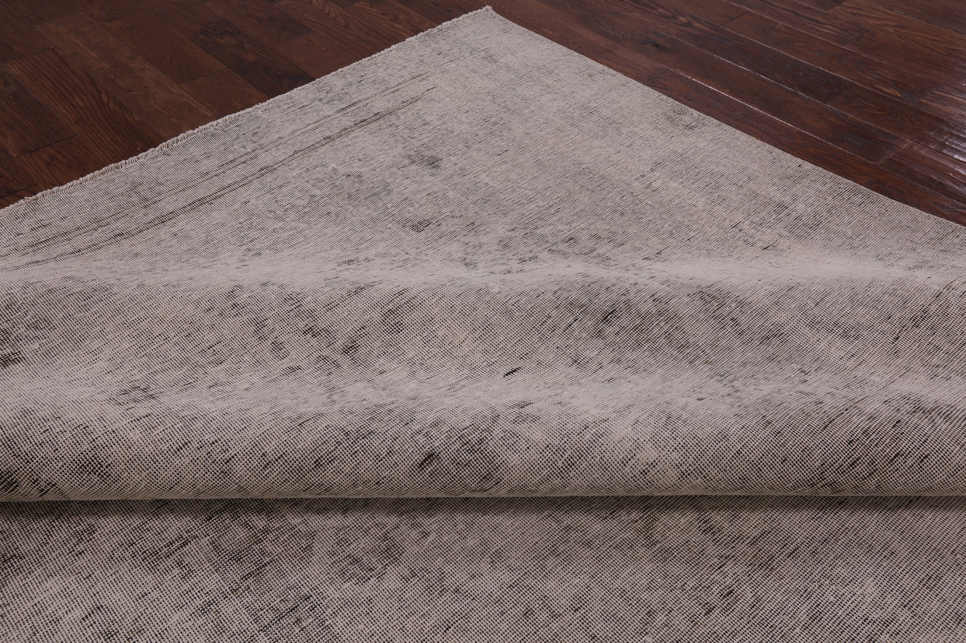 Ivory Persian Vintage White Wash Hand Knotted Wool Rug - 10' 1" X 11' 6" - Golden Nile