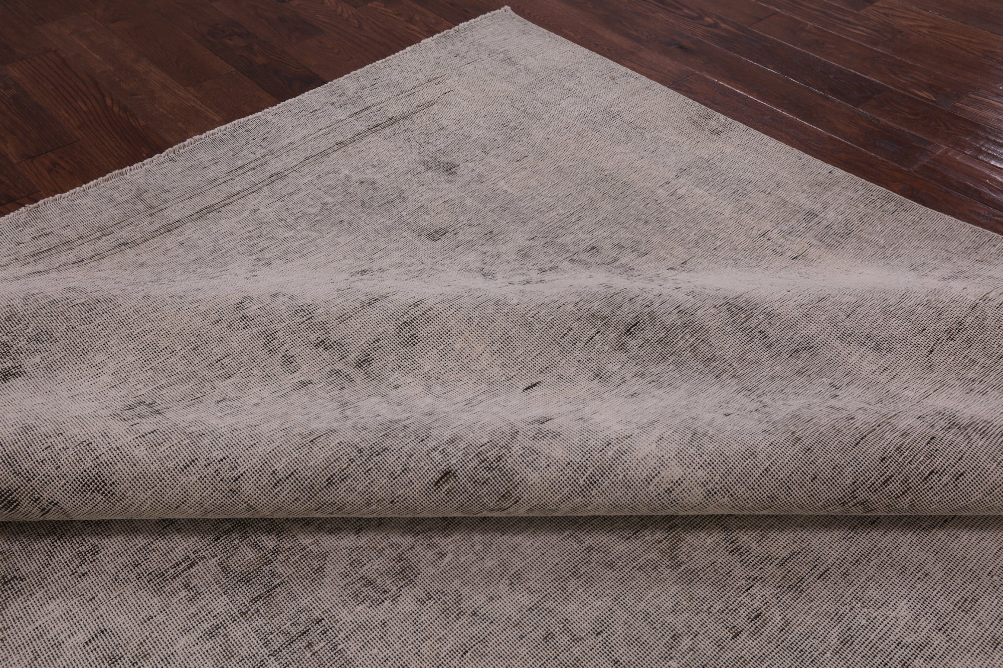 Ivory Persian Vintage White Wash Hand Knotted Wool Rug - 10' 1" X 11' 6" - Golden Nile