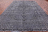 Grey Persian Overdyed Hand Knotted Wool Rug - 9' 8" X 12' 10" - Golden Nile