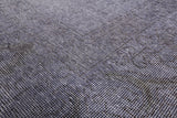 Grey Persian Overdyed Hand Knotted Wool Rug - 9' 8" X 12' 10" - Golden Nile
