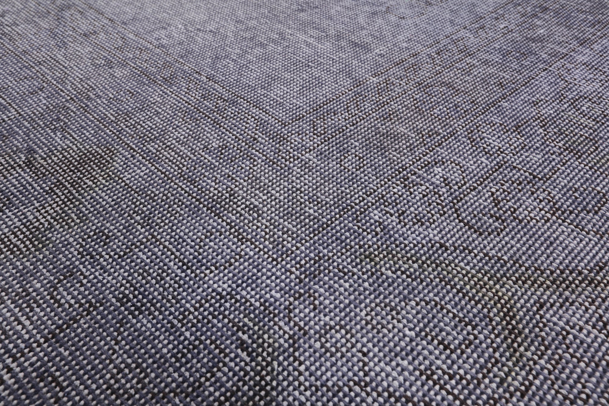 Grey Persian Overdyed Hand Knotted Wool Rug - 9' 8" X 12' 10" - Golden Nile