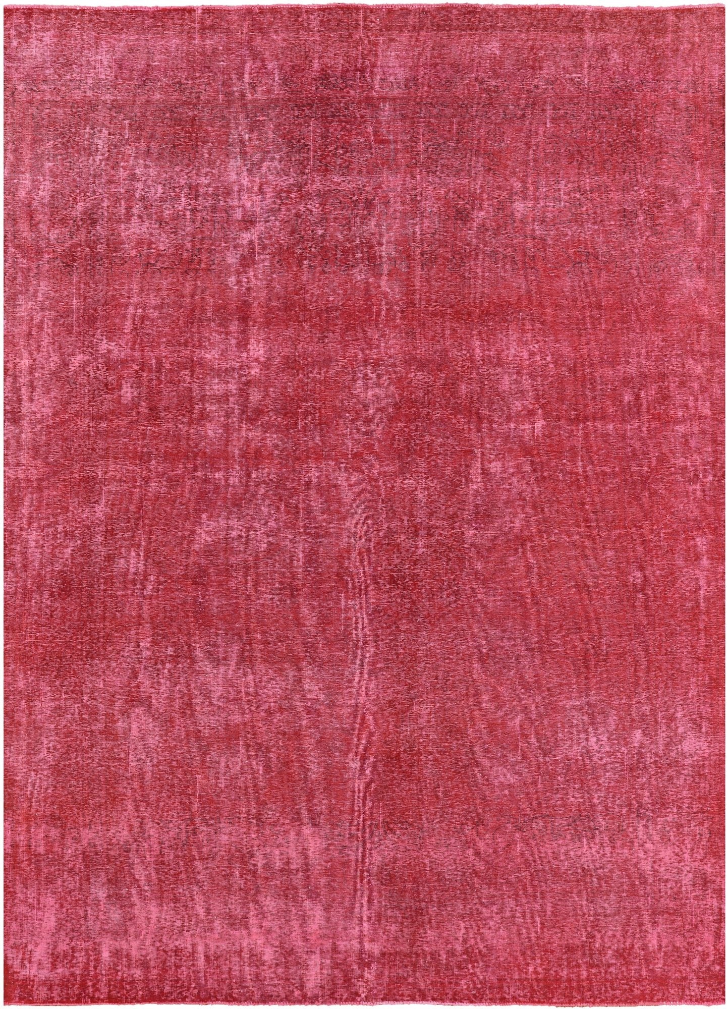Red Persian Overdyed Handmade Wool Rug - 9' 3" X 12' 8" - Golden Nile