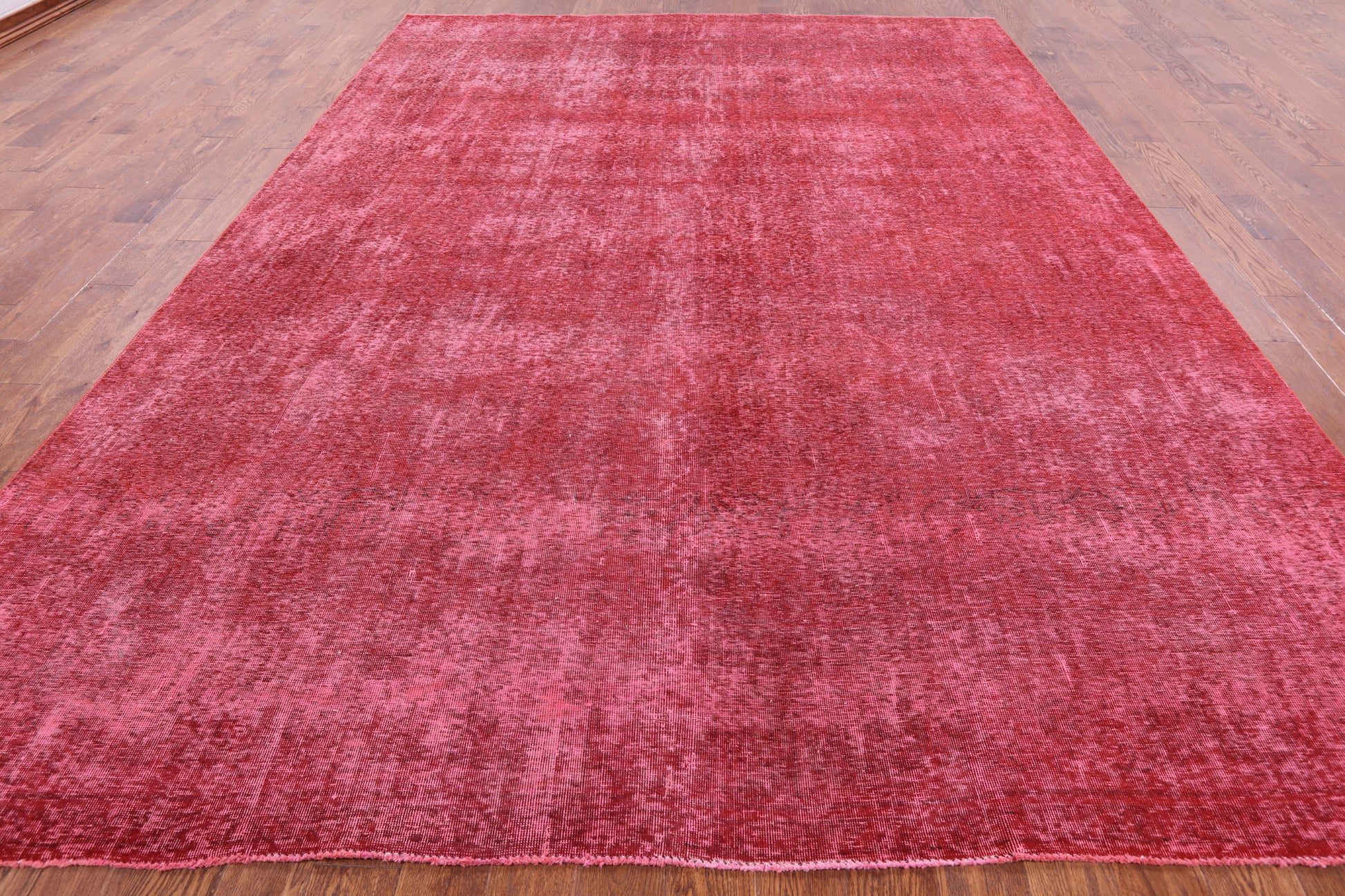 Red Persian Overdyed Handmade Wool Rug - 9' 3" X 12' 8" - Golden Nile