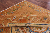William Morris Handmade Wool Rug - 8' 10" X 11' 10" - Golden Nile
