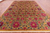 William Morris Handmade Rug - 10' 1" X 14' 4" - Golden Nile