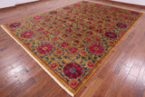 William Morris Handmade Rug - 10' 1" X 14' 4" - Golden Nile