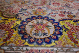 High End Persian Hand Knotted 100 % Silk  Rug - 7' 0" X 10' 0" - Golden Nile