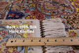 High End Persian Hand Knotted 100 % Silk  Rug - 7' 0" X 10' 0" - Golden Nile