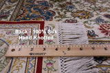 High End Persian 100% Silk Hand Knotted Rug - 8' 0" X 10' 0'' - Golden Nile