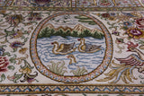High End Persian 100% Silk Hand Knotted Rug - 8' 0" X 10' 0'' - Golden Nile