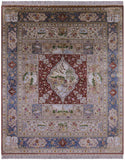 High End Persian 100% Silk Hand Knotted Rug - 8' 0" X 10' 0'' - Golden Nile