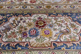 High End Persian 100% Silk Hand Knotted Rug - 8' 0" X 10' 0'' - Golden Nile