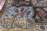 High End Persian Hand Knotted 100 % Silk  Rug - 6' 0" X 9' 0" - Golden Nile
