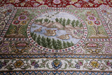 High End Persian Hand Knotted 100 % Silk  Rug - 6' 0" X 9' 0" - Golden Nile