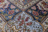 High End Persian Hand Knotted 100 % Silk  Rug - 6' 0" X 9' 0" - Golden Nile