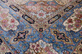 Ivory High End Persian Hand Knotted 100 % Silk  Rug - 6' 0" X 9' 0" - Golden Nile