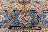 Ivory High End Persian Hand Knotted 100 % Silk  Rug - 6' 0" X 9' 0" - Golden Nile