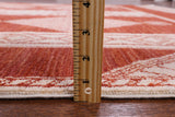 Red Persian Tribal Gabbeh Handmade Wool Rug - 6' 1" X 8' 10" - Golden Nile