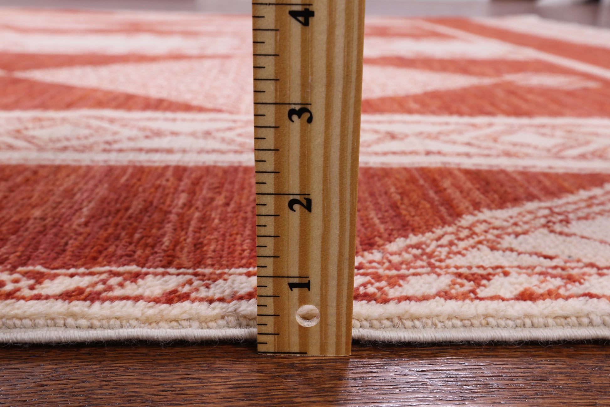 Red Persian Tribal Gabbeh Handmade Wool Rug - 6' 1" X 8' 10" - Golden Nile