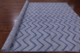 Modern Flat Weave Wool Rug - 9' 1" X 12' 1" - Golden Nile