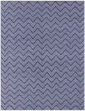 Modern Flat Weave Wool Rug - 9' 1" X 12' 1" - Golden Nile