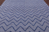 Modern Flat Weave Wool Rug - 9' 1" X 12' 1" - Golden Nile