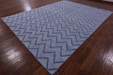 Modern Flat Weave Wool Rug - 9' 1" X 12' 1" - Golden Nile