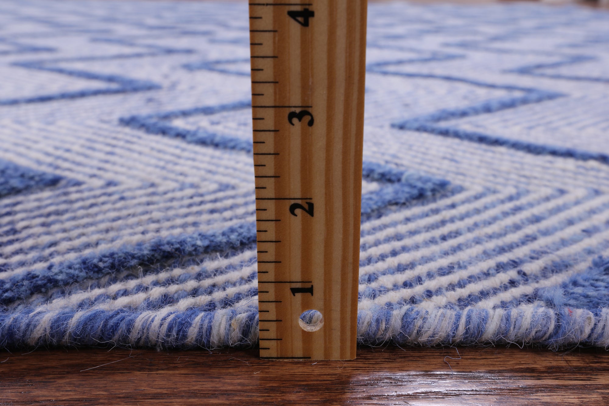 Modern Flat Weave Wool Rug - 9' 1" X 12' 1" - Golden Nile