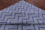 Modern Flat Weave Wool Rug - 9' 1" X 12' 1" - Golden Nile