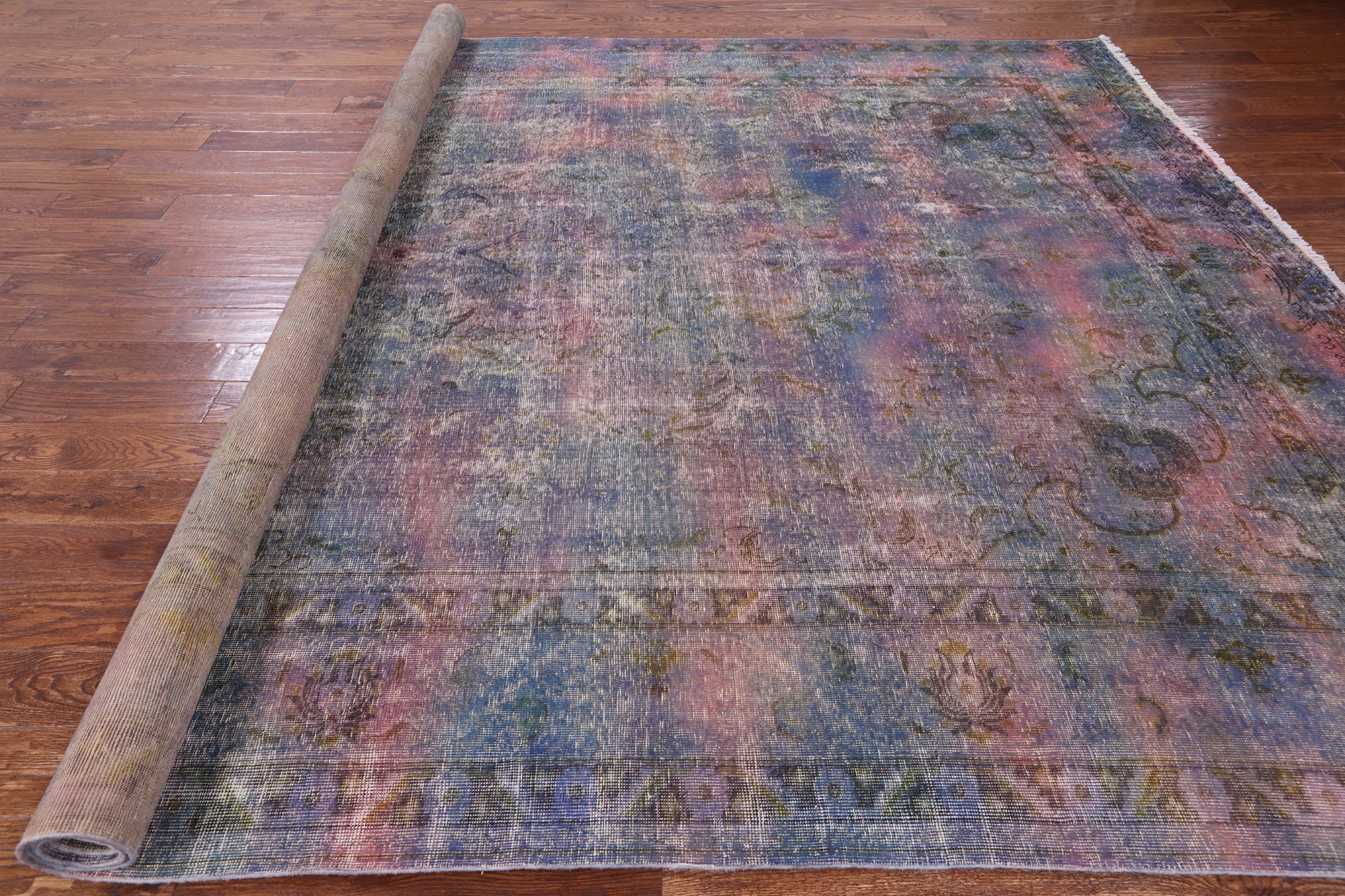 Persian Overdyed Hand Knotted Wool Rug - 9' 6" X 12' 6" - Golden Nile
