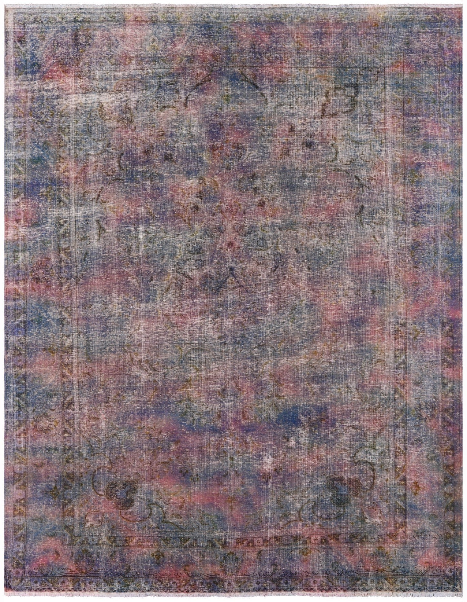 Persian Overdyed Hand Knotted Wool Rug - 9' 6" X 12' 6" - Golden Nile