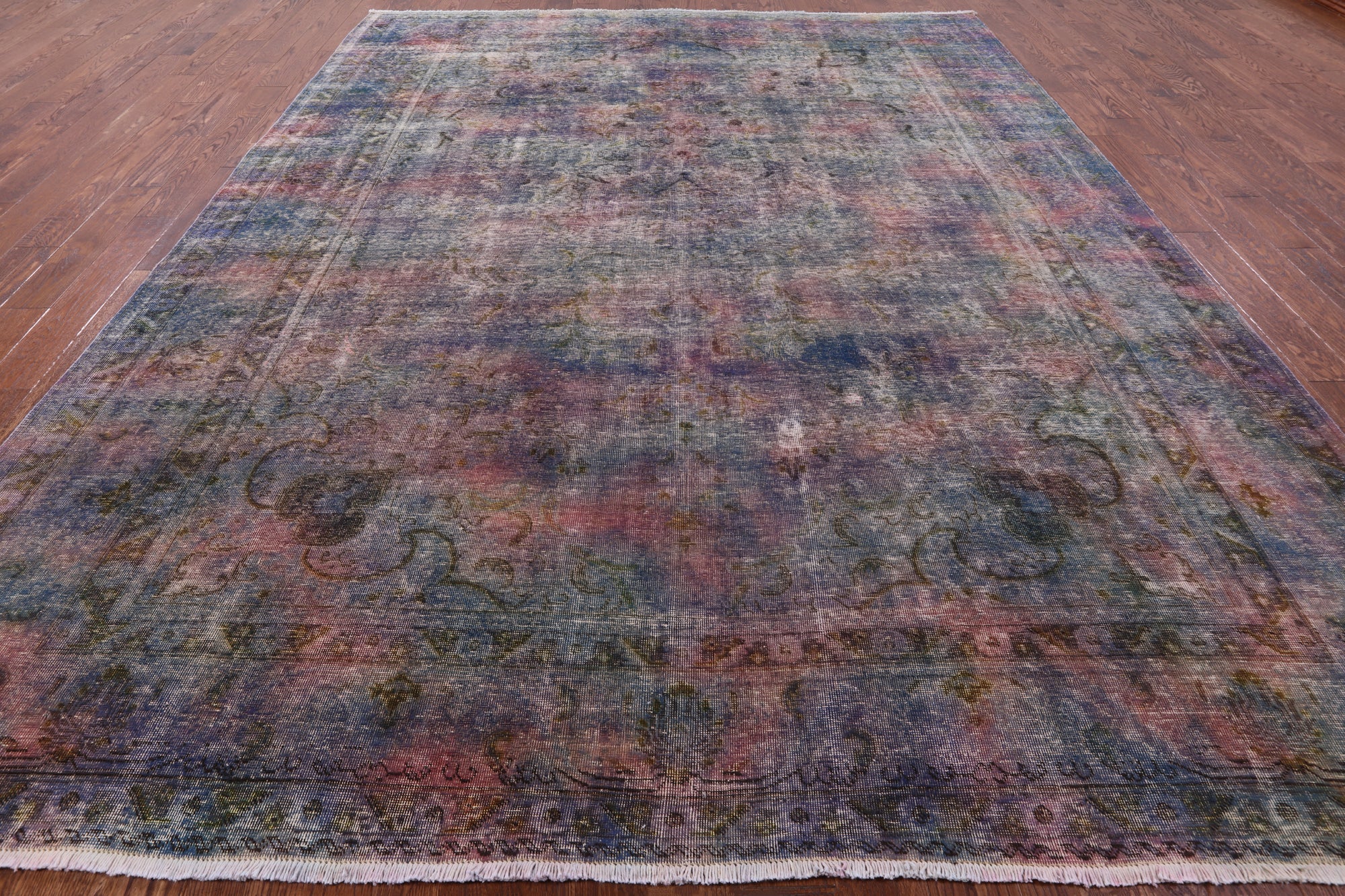 Persian Overdyed Hand Knotted Wool Rug - 9' 6" X 12' 6" - Golden Nile
