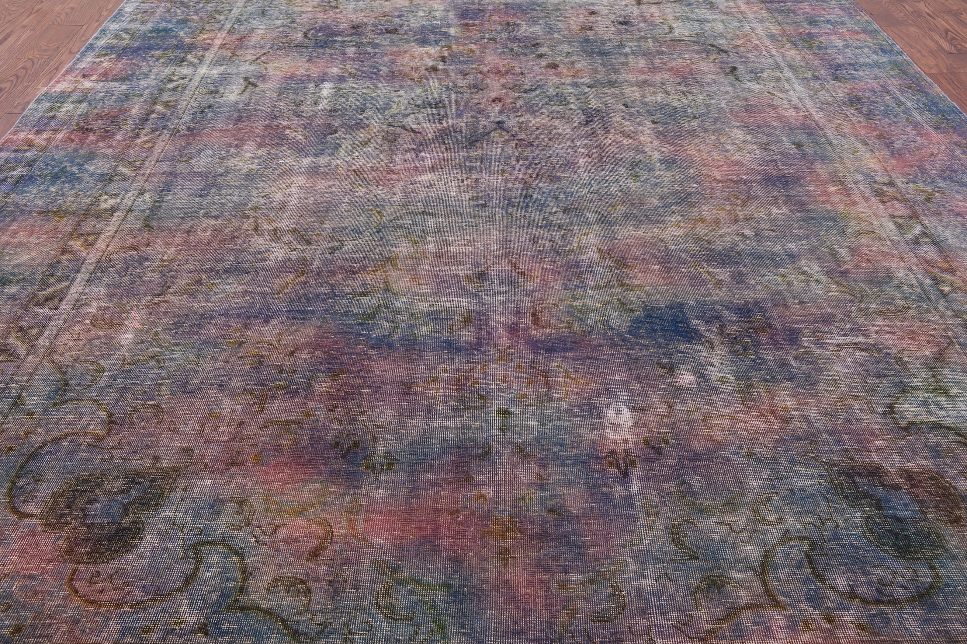 Persian Overdyed Hand Knotted Wool Rug - 9' 6" X 12' 6" - Golden Nile