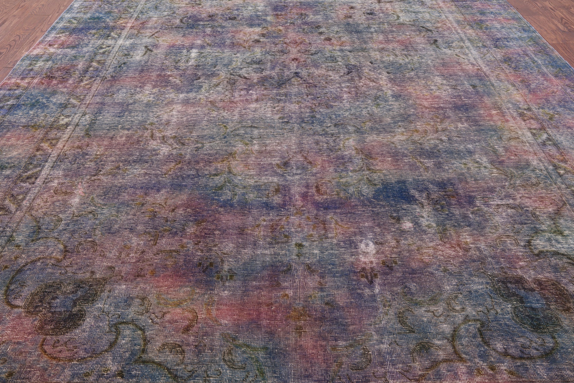 Persian Overdyed Hand Knotted Wool Rug - 9' 6" X 12' 6" - Golden Nile