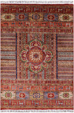 Khorjin Persian Gabbeh Hand Knotted Wool Rug - 5' 8" X 8' 1" - Golden Nile