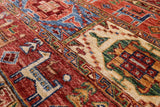 Khorjin Persian Gabbeh Hand Knotted Wool Rug - 5' 8" X 8' 1" - Golden Nile