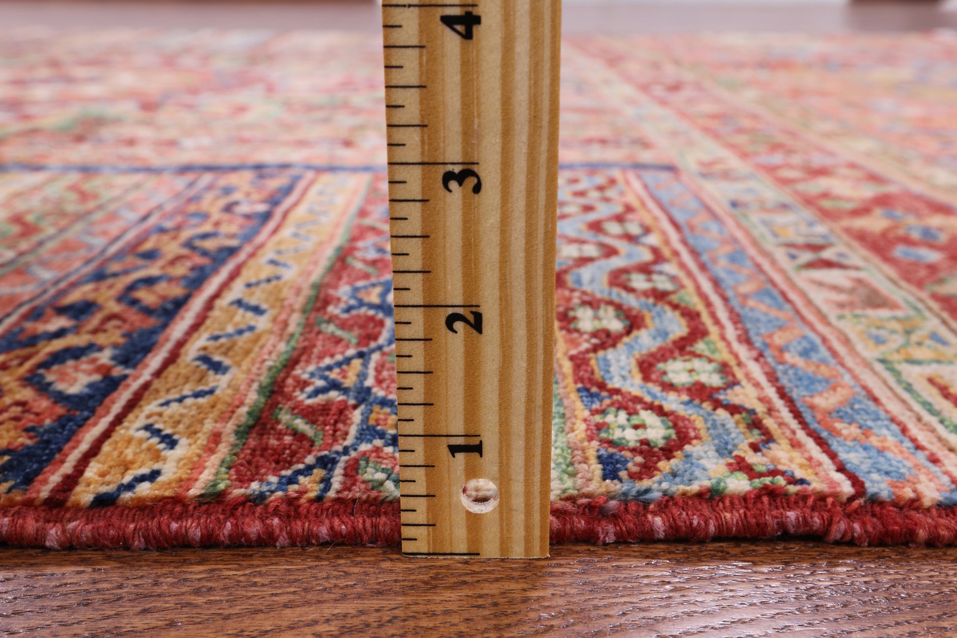 Khorjin Persian Gabbeh Hand Knotted Wool Rug - 5' 8" X 8' 1" - Golden Nile