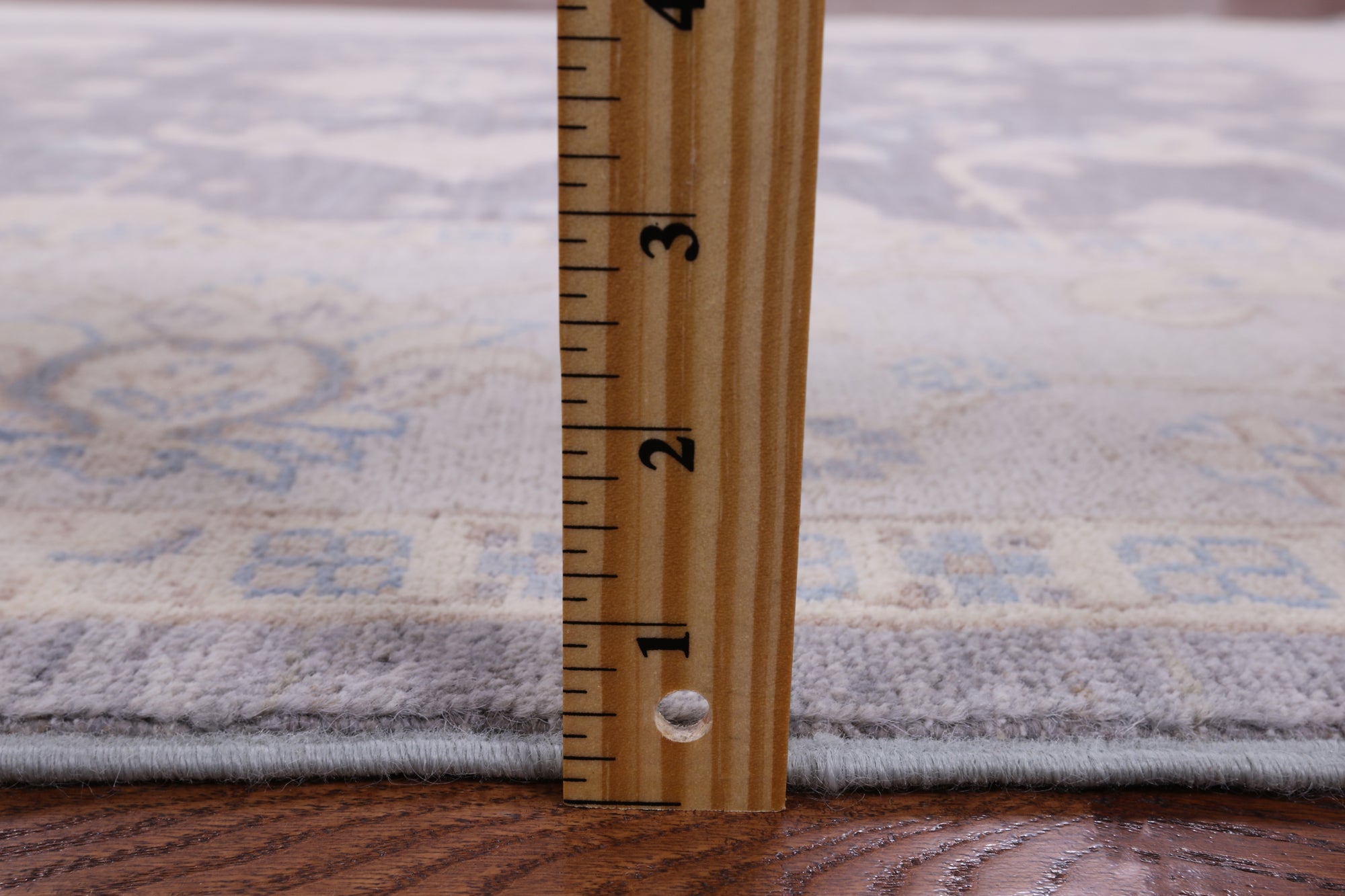 Grey Peshawar Hand Knotted Wool Rug - 5' 10" X 9' 2" - Golden Nile