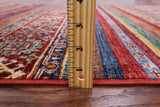 Tribal Khorjin Persian Gabbeh Hand Knotted Wool Rug - 4' 1" X 5' 9" - Golden Nile