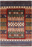 Persian Gabbeh Handmade Wool Rug - 4' 3" X 6' 1" - Golden Nile