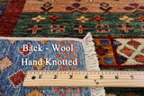 Persian Gabbeh Handmade Wool Rug - 4' 3" X 6' 1" - Golden Nile